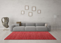 Machine Washable Abstract Red Contemporary Rug, wshcon1222red
