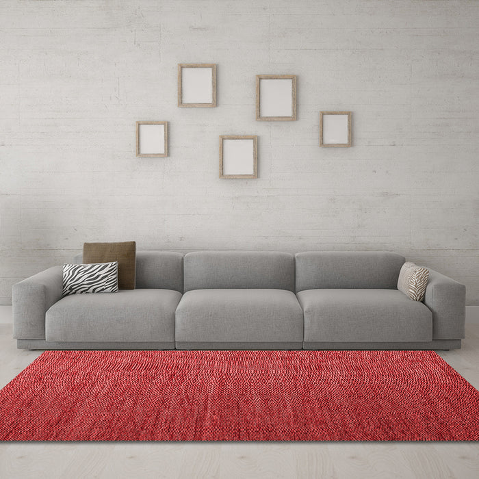 Contemporary Red Washable Rugs