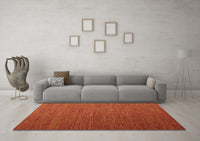 Machine Washable Abstract Orange Contemporary Rug, wshcon1222org