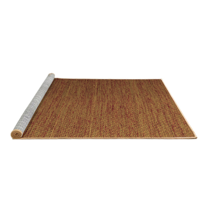 Sideview of Machine Washable Abstract Brown Contemporary Rug, wshcon1222brn