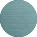 Round Abstract Light Blue Contemporary Rug, con1223lblu