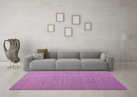 Machine Washable Abstract Pink Contemporary Rug, wshcon1223pnk