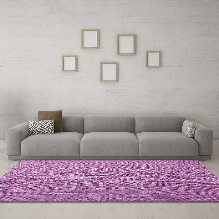Machine Washable Abstract Pink Contemporary Rug in a Living Room, wshcon1223pnk