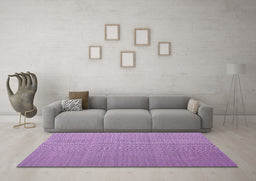 Machine Washable Abstract Purple Contemporary Area Rugs in a Living Room, wshcon1223pur