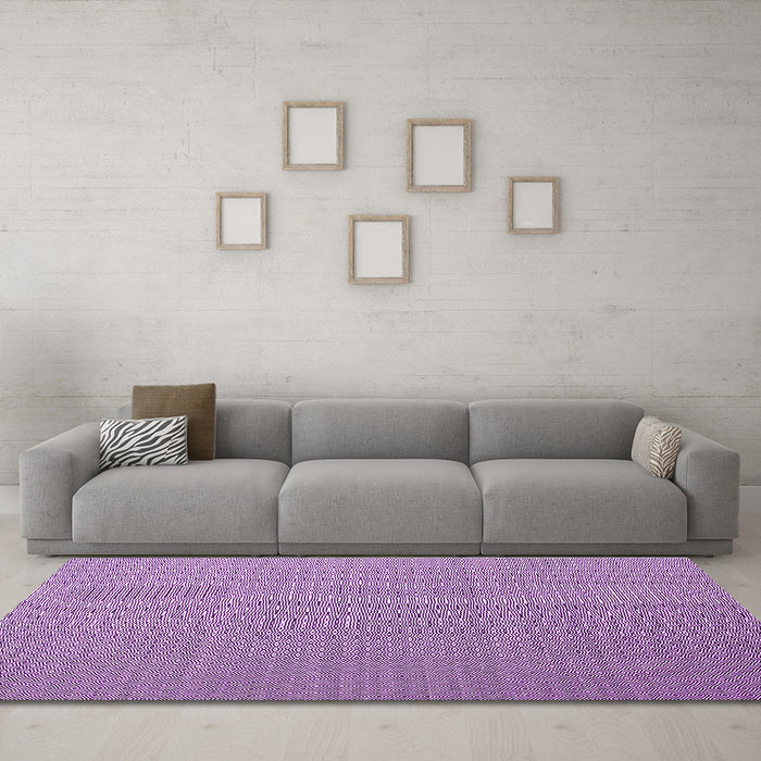 Machine Washable Abstract Purple Contemporary Area Rugs in a Living Room, wshcon1223pur