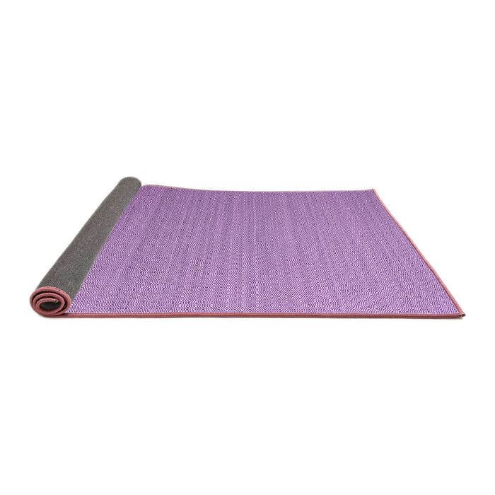 Sideview of Abstract Purple Contemporary Rug, con1223pur