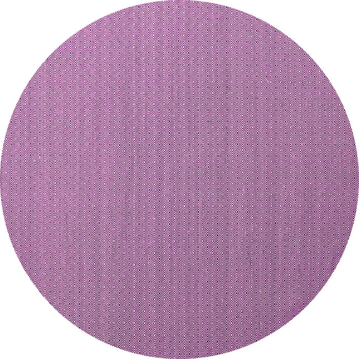 Round Abstract Pink Contemporary Rug, con1223pnk