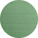 Round Abstract Emerald Green Contemporary Rug, con1223emgrn