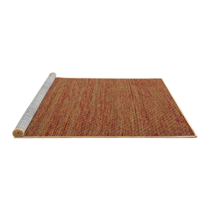 Serging Thickness of Machine Washable Contemporary Orange Rug, wshcon1224