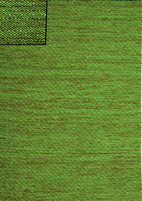 Abstract Green Contemporary Rug, con1224grn