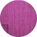 Round Abstract Purple Contemporary Rug, con1224pur