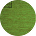 Machine Washable Abstract Green Contemporary Area Rugs, wshcon1224grn