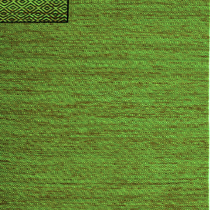 Serging Thickness of Machine Washable Abstract Green Contemporary Area Rugs, wshcon1224grn