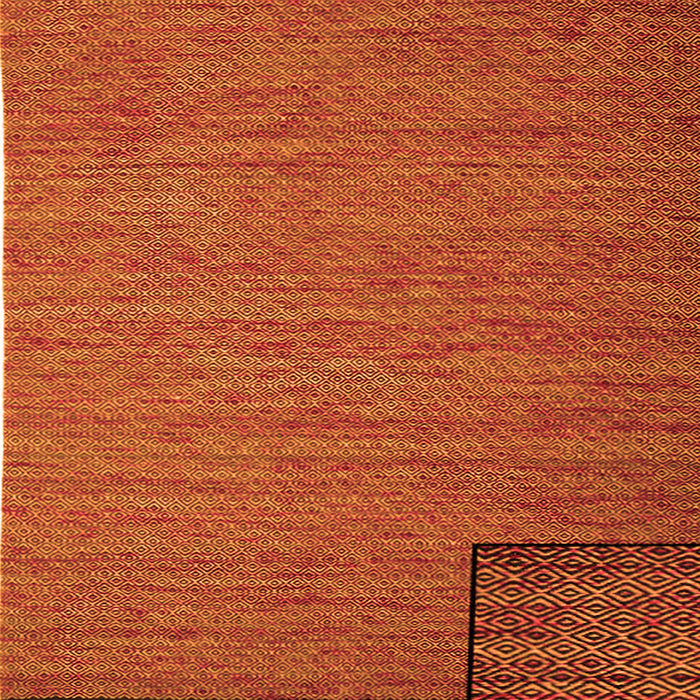 Round Machine Washable Abstract Orange Contemporary Area Rugs, wshcon1224org