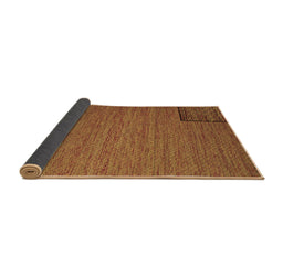 Sideview of Abstract Brown Contemporary Rug, con1224brn