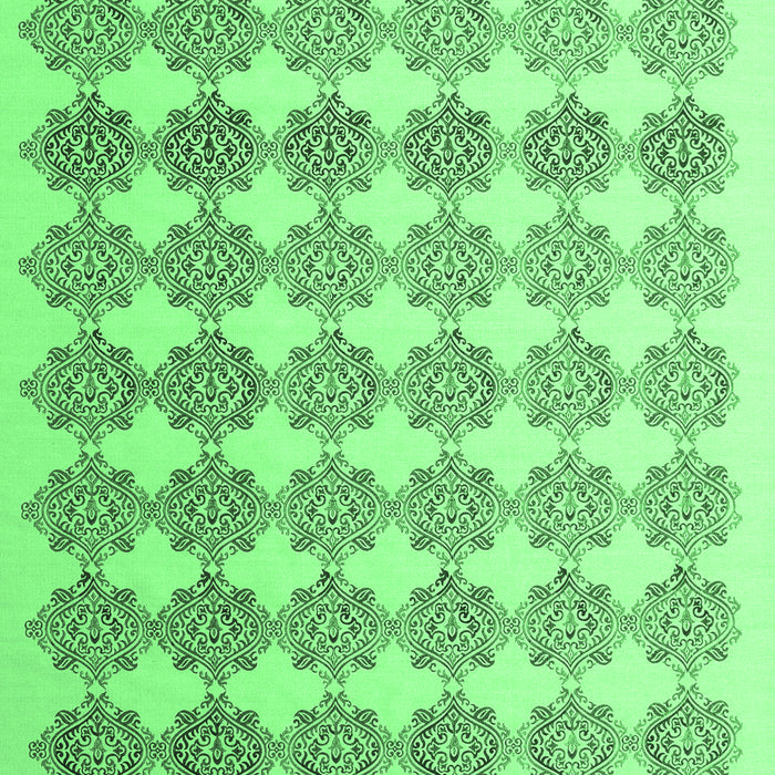 Machine Washable Abstract Emerald Green Contemporary Area Rugs, wshcon1225emgrn