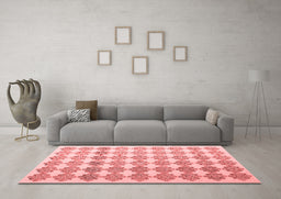 Contemporary Red Washable Rugs
