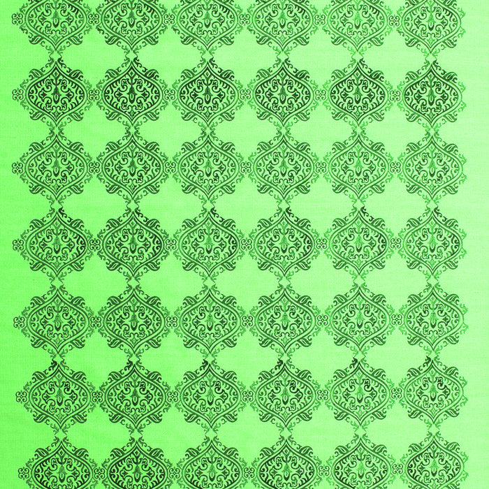 Serging Thickness of Machine Washable Abstract Green Contemporary Area Rugs, wshcon1225grn