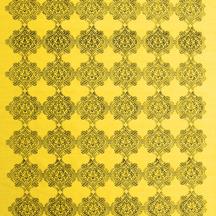 Abstract Yellow Contemporary Rug, con1225yw