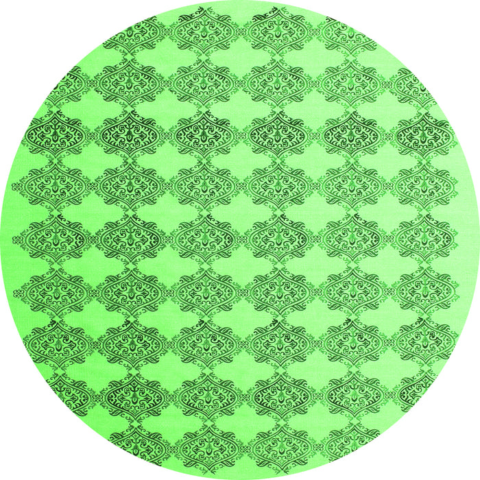 Machine Washable Abstract Green Contemporary Area Rugs, wshcon1225grn