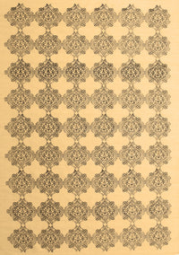 Abstract Brown Contemporary Rug, con1225brn