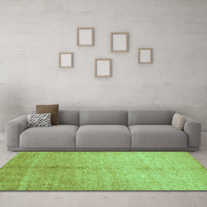 Machine Washable Abstract Turquoise Contemporary Area Rugs in a Living Room,, wshcon1226turq
