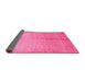 Sideview of Abstract Pink Contemporary Rug, con1226pnk