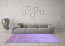 Machine Washable Abstract Blue Contemporary Rug in a Living Room, wshcon1226blu
