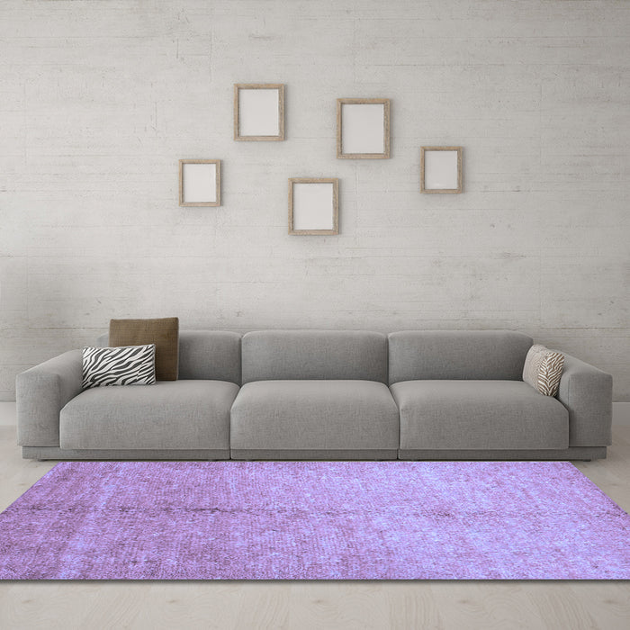 Machine Washable Abstract Blue Contemporary Rug in a Living Room, wshcon1226blu