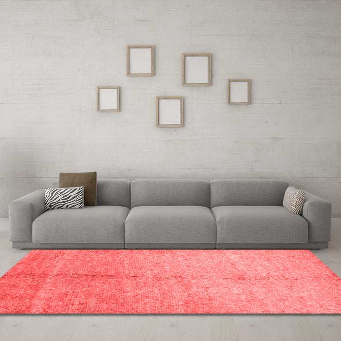 Contemporary Red Washable Rugs