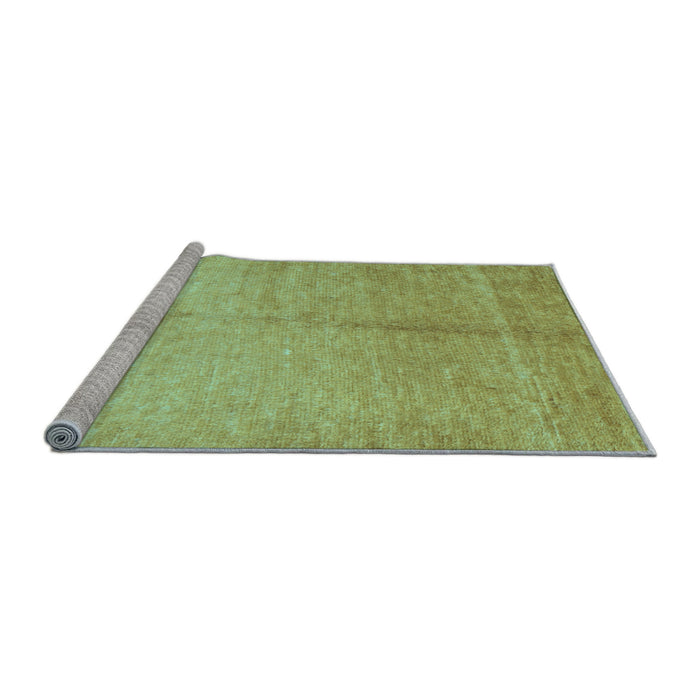 Sideview of Machine Washable Abstract Light Blue Contemporary Rug, wshcon1226lblu