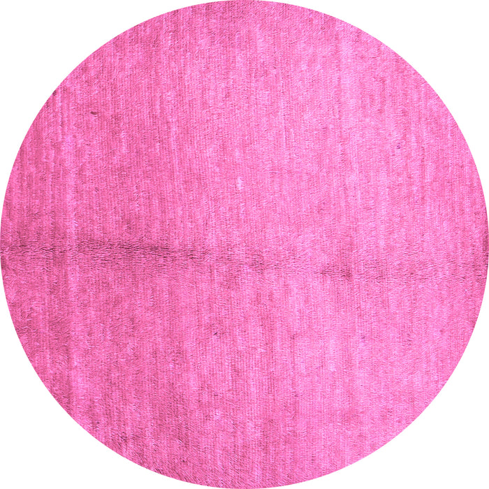 Round Machine Washable Abstract Purple Contemporary Area Rugs, wshcon1226pur