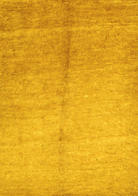 Abstract Yellow Contemporary Rug, con1226yw