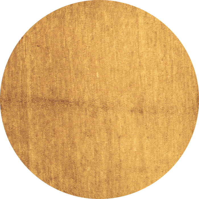 Round Abstract Brown Contemporary Rug, con1226brn