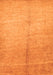 Abstract Orange Contemporary Rug, con1226org