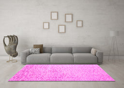 Machine Washable Abstract Pink Contemporary Rug in a Living Room, wshcon1227pnk