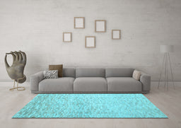 Machine Washable Abstract Light Blue Contemporary Rug in a Living Room, wshcon1227lblu