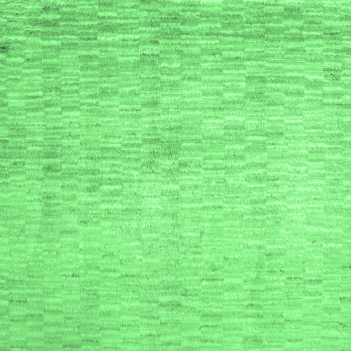 Square Machine Washable Abstract Emerald Green Contemporary Area Rugs, wshcon1227emgrn