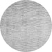 Square Abstract Gray Contemporary Rug, con1227gry