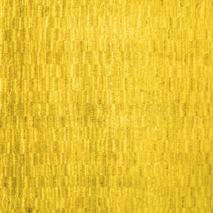 Square Machine Washable Abstract Yellow Contemporary Rug, wshcon1227yw