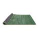 Thickness of Contemporary Green Modern Rug, con1228