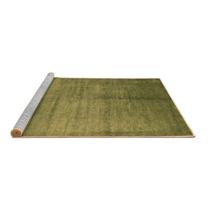 Sideview of Machine Washable Abstract Brown Contemporary Rug, wshcon1228brn