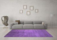 Machine Washable Abstract Purple Contemporary Rug, wshcon1228pur