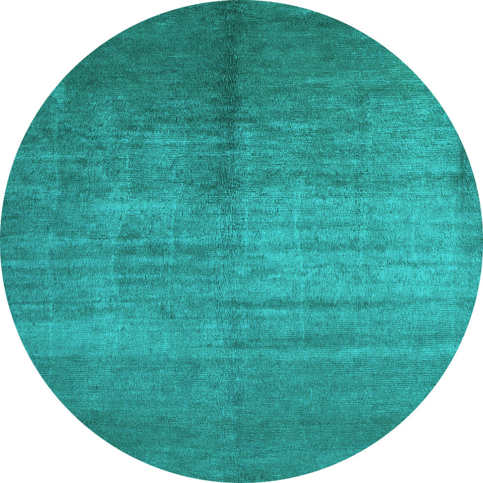 Round Machine Washable Abstract Light Blue Contemporary Rug, wshcon1228lblu
