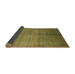 Sideview of Abstract Brown Contemporary Rug, con1228brn