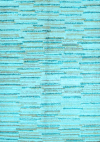 Abstract Light Blue Contemporary Rug, con1229lblu