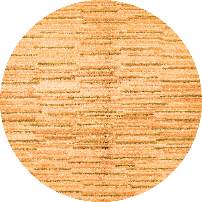 Square Abstract Orange Contemporary Rug, con1229org