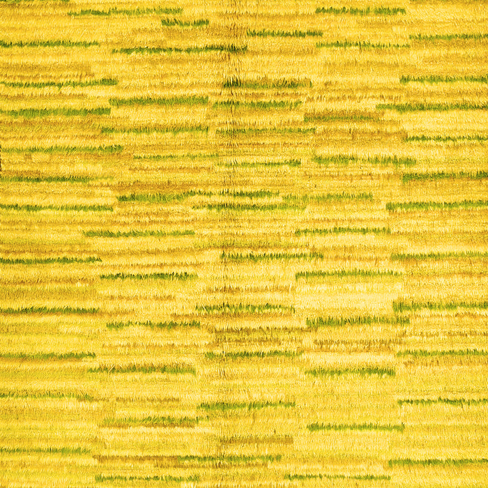 Machine Washable Abstract Yellow Contemporary Rug, wshcon1229yw