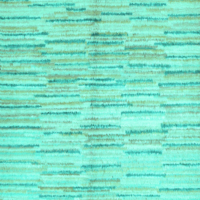 Abstract Turquoise Contemporary Rug, con1229turq