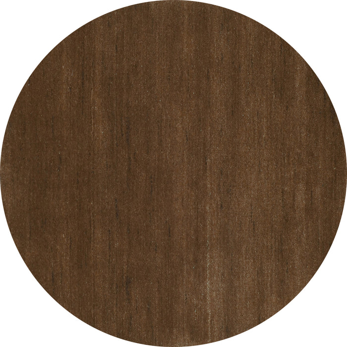 Round Abstract Turquoise Contemporary Rug, con122turq